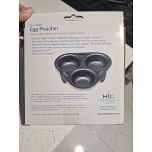 HIC Taiwan Non-Stick Egg Poacher Fits 8” Saucepan Model #43133